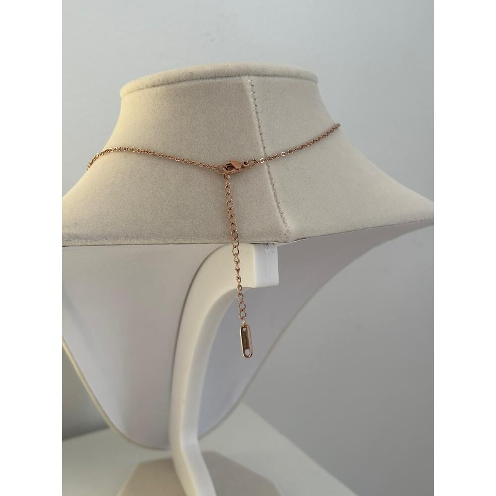 Gold Elephant Pendant Necklace Stainless Steel Lucky Charm Minimalist Gift - Picture 5 of 5